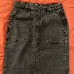 BRAND NEW ZARA Denim MIDI Skirt NWOT